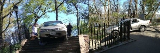 Еще один любитель навигаторов авария мужчина за рулем смешно