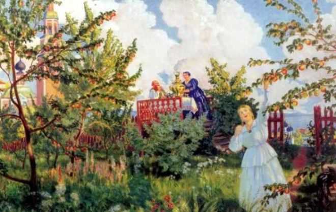 Загадка самой известной картины Кустодиева кем на самом деле была Купчиха за чаем