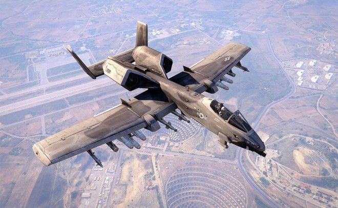 А10 Thunderbolt II стал первым американским самолетом четкого предназначения уничтожать бронетехнику противника Долгое время штурмовик в армии прижиться не мог уродливый неуклюжий с виду он просто не пользовался любовью пилотов Даже прозвище штурмовика Бородавочник было обусловлено его внешним неказистым обликом