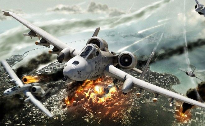 А10 Thunderbolt II превосходил все аналогичные самолеты по степени защищенности от огня противника И жизненно важные системы штурмовика и самого пилота спасала от пуль и снарядов толстая броня