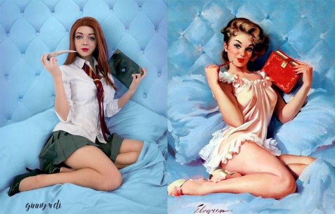 Очень милый Гарри Поттер или два в одном Джинни Ди пинап