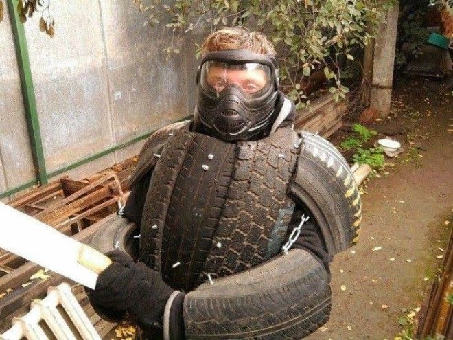 Доспехи из покрышек