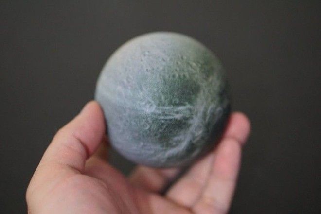 Диона спутник Сатурна 3D печать модель солнечная система