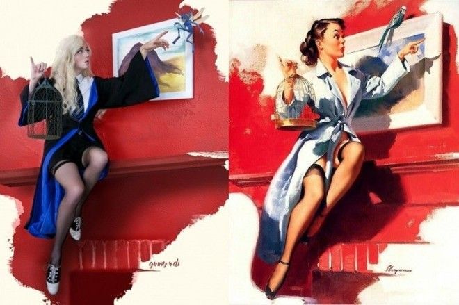 Очень милый Гарри Поттер или два в одном Джинни Ди пинап