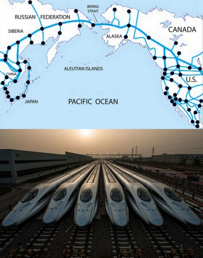 Проэкт уникальной ЖД ветки от Китая до США. Проэкт уникальной ЖД ветки от Китая до США