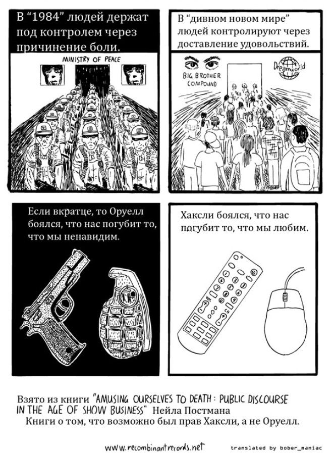 Оруэлл против Хаксли
