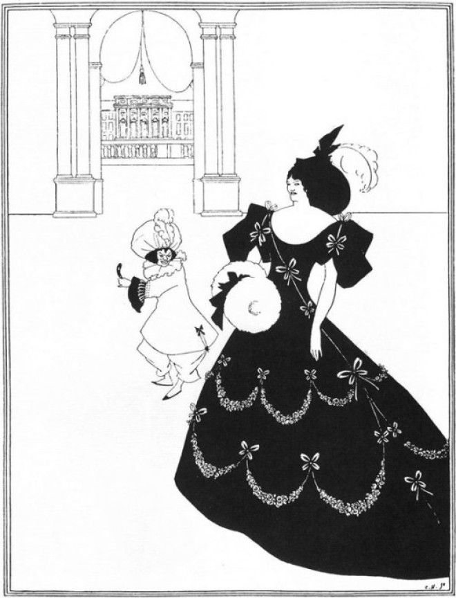 Бал марионеток I Автор Aubrey Beardsley