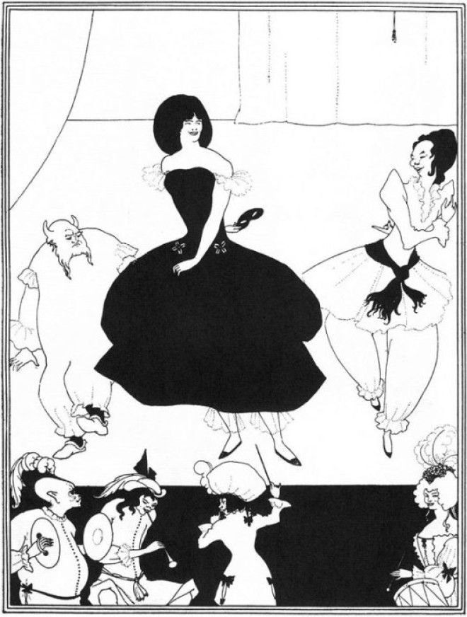 Бал марионеток II Автор Aubrey Beardsley