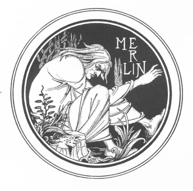 Мерлин Автор Aubrey Beardsley
