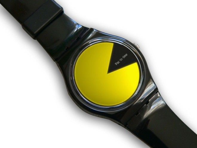 Часы в стиле PacMan