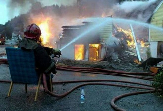 Тушение пожара