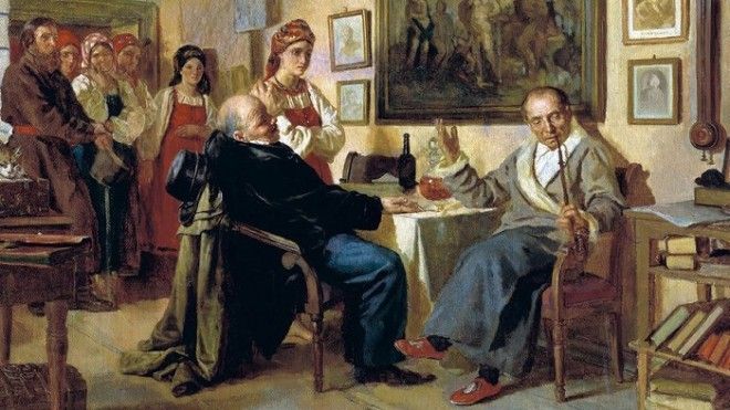 Торг Сцена из крепостного быта Н Неврев 1866 год Фото sbby