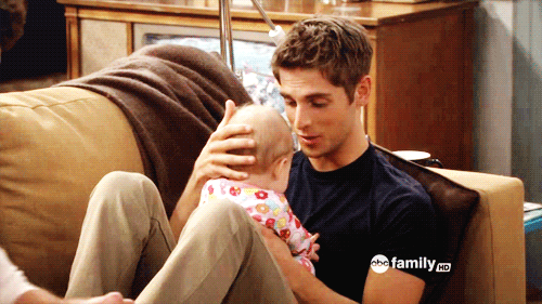 Картинки по запросу man with a newborn baby gif