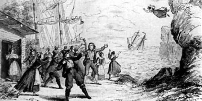 Последняя сцена из оперы Вагнера Летучий Голландец 1843