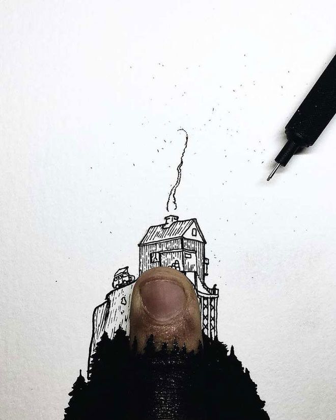 Удивительные миниатюрные иллюстрации