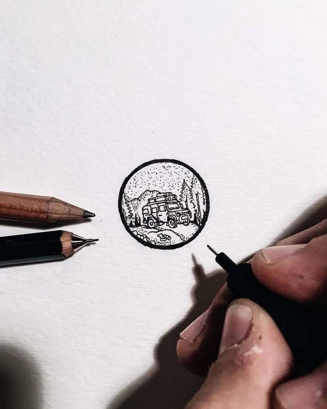 Удивительные миниатюрные иллюстрации