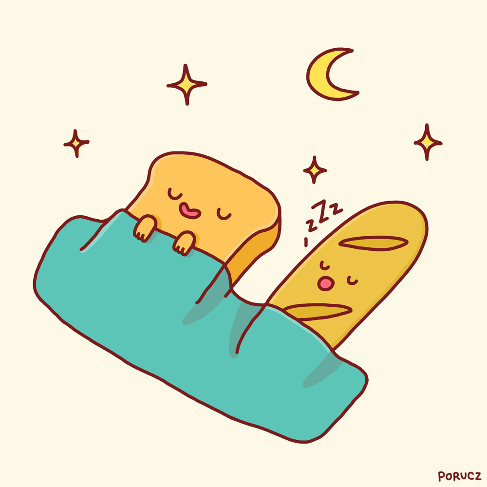 Michelle Porucznik sleep bread good night buenas noches GIF
