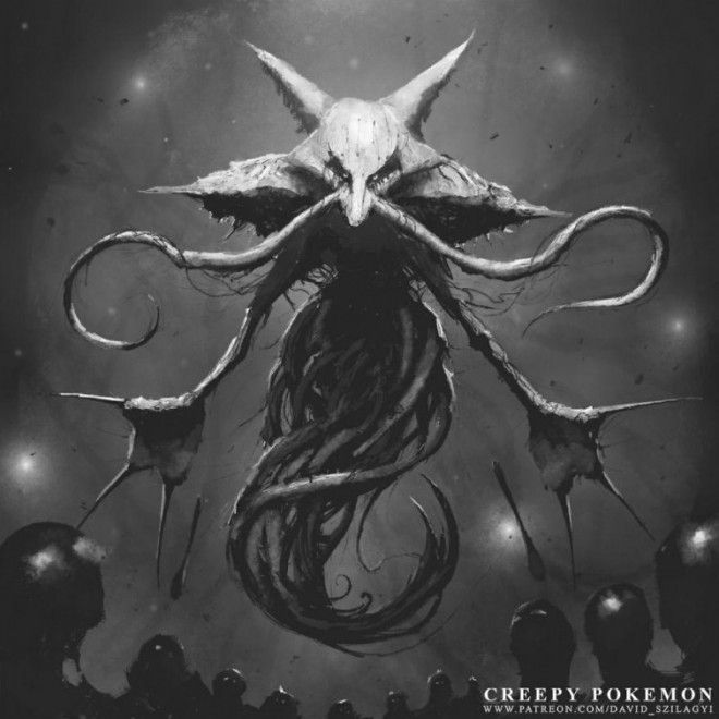 Художник превращает покемонов в ужасных монстров и они реально жуткие