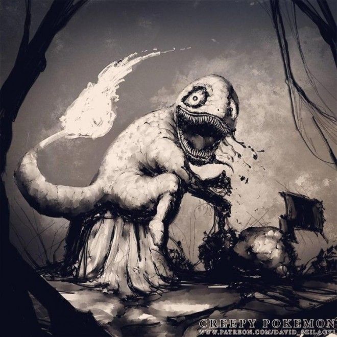 Художник превращает покемонов в ужасных монстров и они реально жуткие