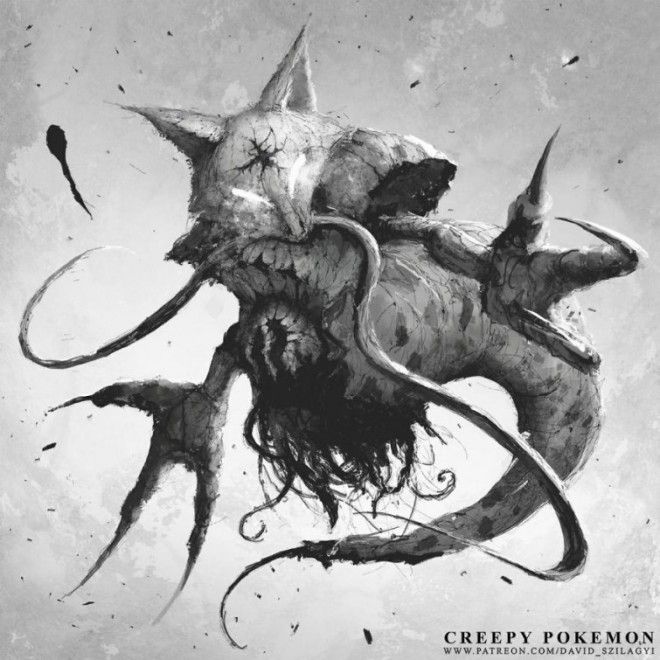 Художник превращает покемонов в ужасных монстров и они реально жуткие