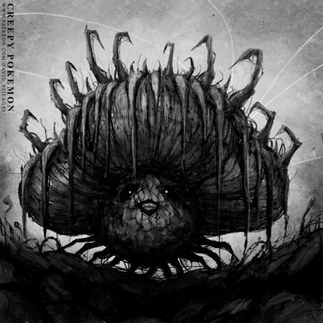 Художник превращает покемонов в ужасных монстров и они реально жуткие