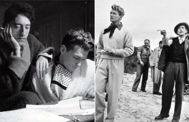 Режиссер Жан Кокто и актер Жан Маре Фото tunnelru