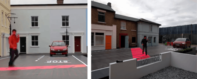 Обозначит нарушителя и покажет траекторию его движения