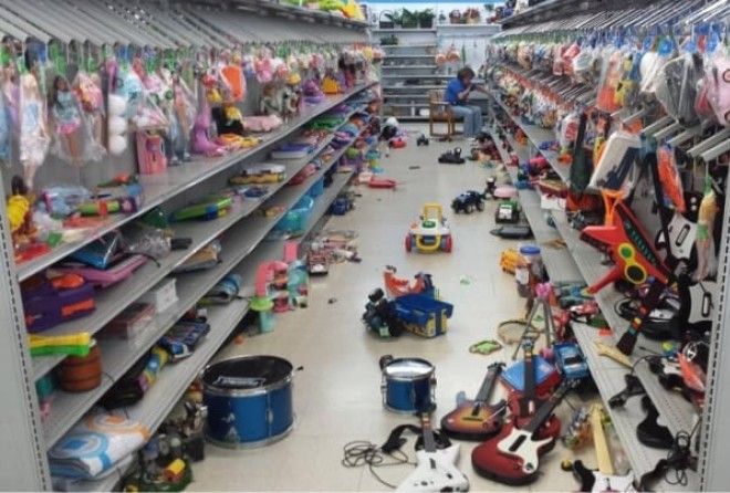 Покупатели - ещё те неряхи!